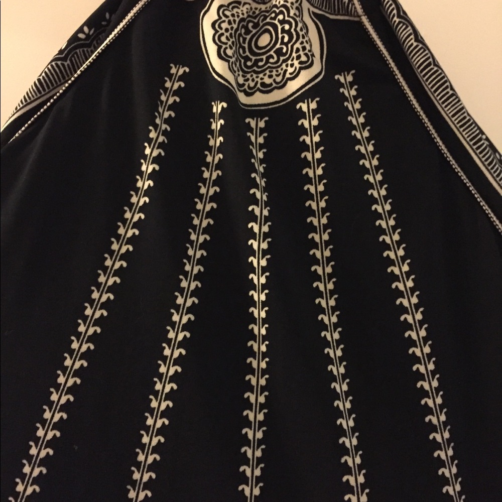 Max Studio Border-Printed Summer Halter Dress